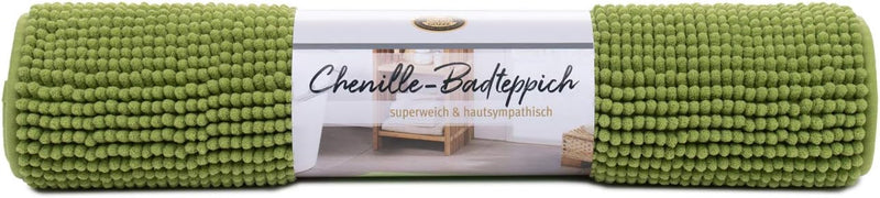 Gözze - Anti-Rutsch-Badematte, Superweich, 100% Mikrofaser, 60 x 100 cm - Apfelgrün Apfelgrün 60 x 1