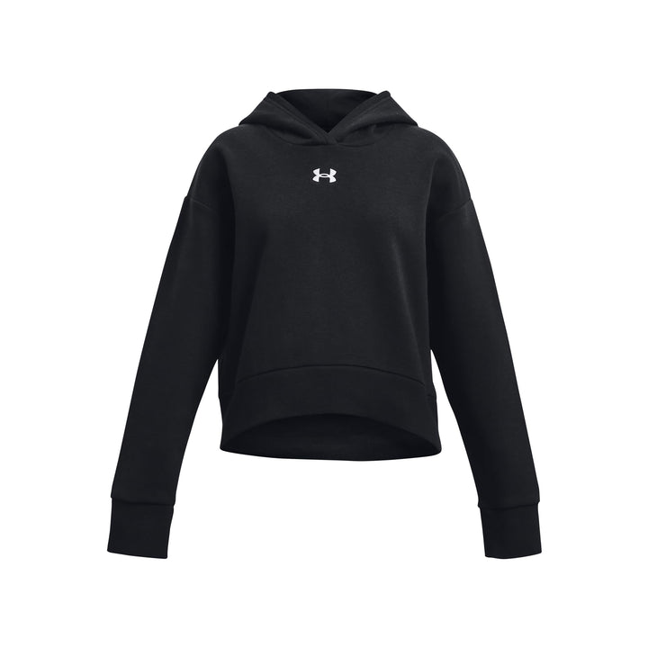 Under Armour Mädchen Rival Fleece Crop Hoodie Kapuzenpullover XL Schwarz, XL Schwarz