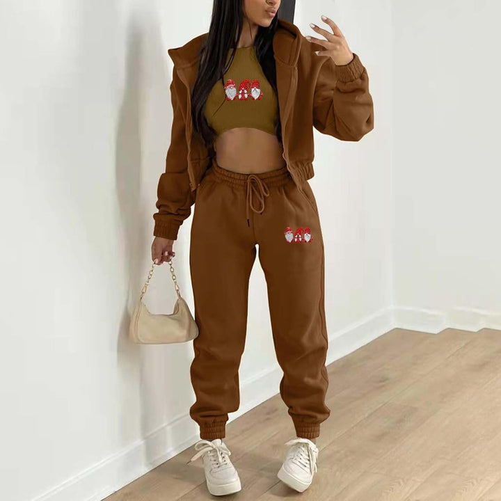 Sportanzüge für Damen 2 Stück Sport Freizeit Sweatshirt Jogginghose Zweiteiler Training Jogging Zwei