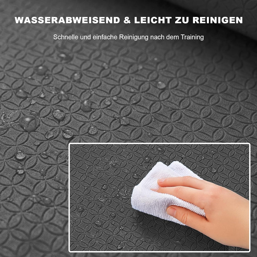 THAILE Yogamatte XXL - 183x91CM 6MM Dicke Rutschfeste TPE Gymnastikmatte, Doppelseitige Textur, Extr