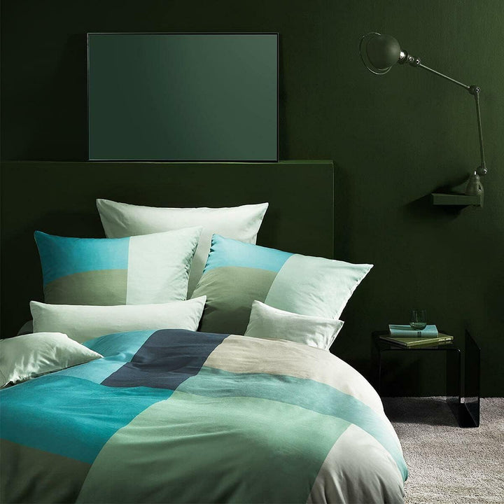 fleuresse Mako-Satin Bettwäsche Bed Art S Seraing Herbs 1 Bettbezug 155 x 220 cm + 1 Kissenbezug 80