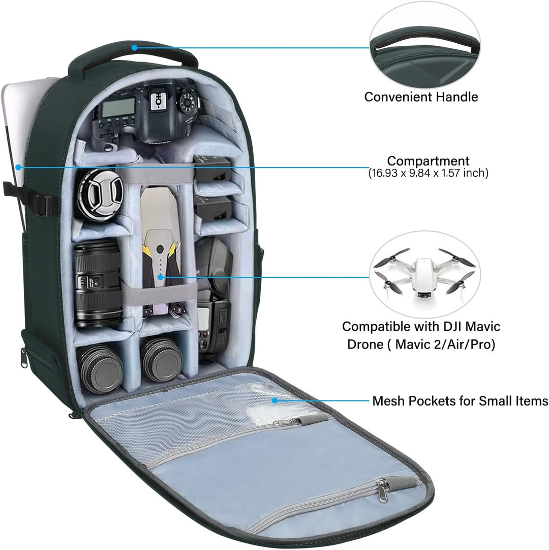 MOSISO Kamera Rucksack, DSLR/SLR/Spiegellos Photographie Kameratasche Wasserdicht Künstlerisch Geome