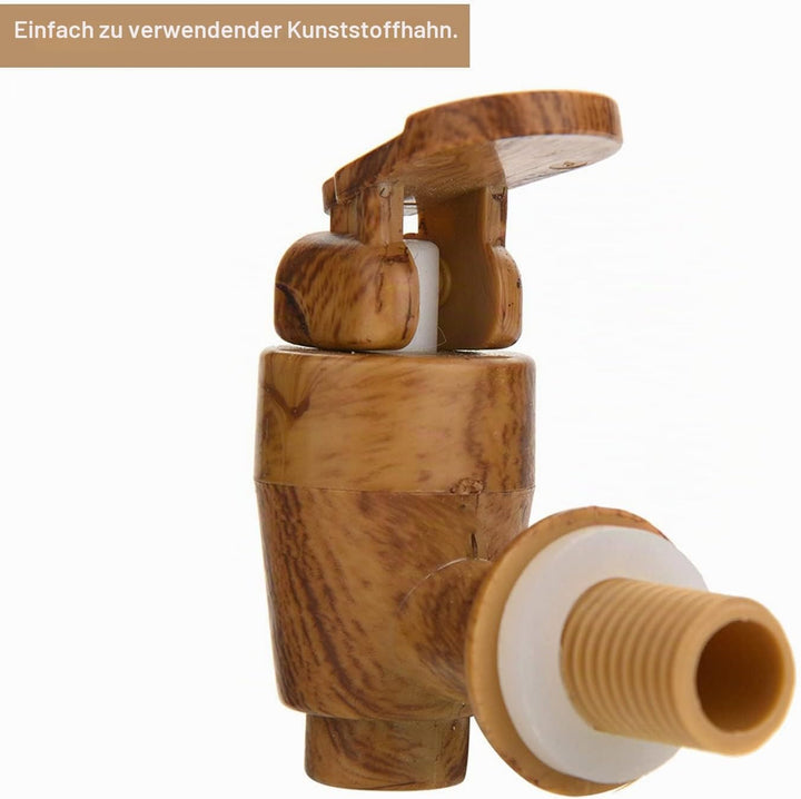 Wakects Eichenfass für Wein, Holz Vintage Eichenfass Holz Eiche Wein Lagerung Fass Wein Spirituosen