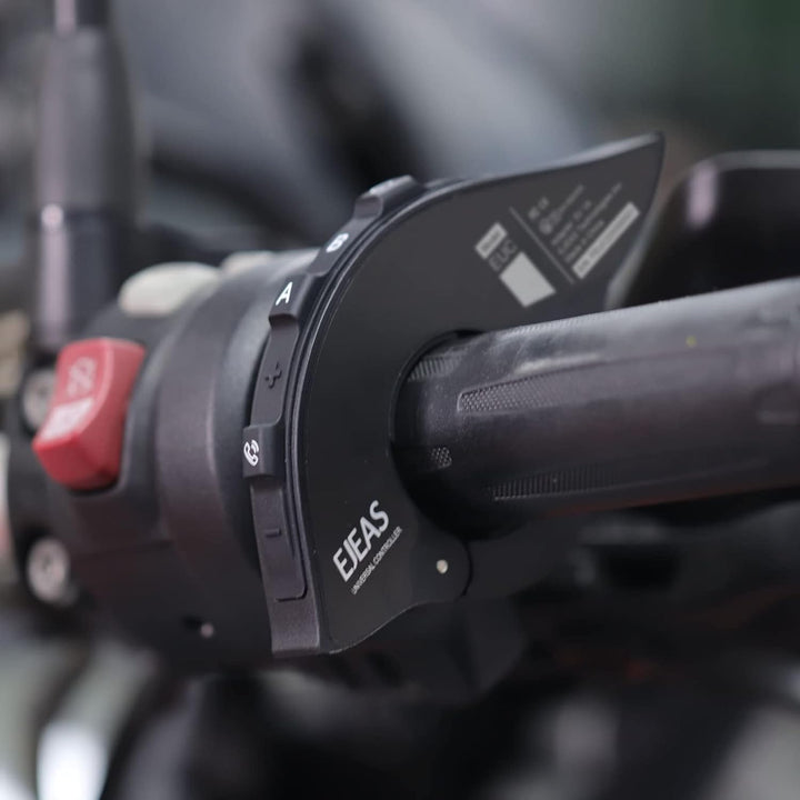 EJEAS EUC Motorrad-Fernbedienungsgriff Wird verwendet, Q2/Q7/V4 Plus/Q4 Motorradhelm Bluetooth-Gegen