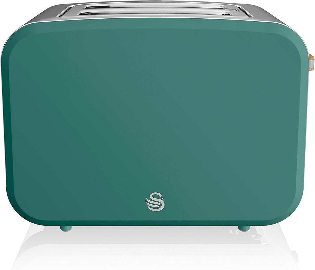 Swan Nordic Frühstücksset, Wasserkocher, 1,7 l, 2200 W, Breitschlitz-Toaster, 2 Scheiben, digitale M