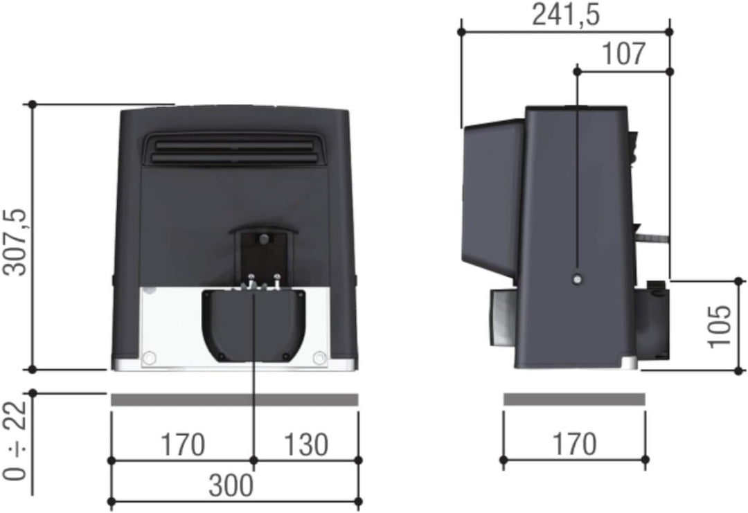 Came 001U2313 Scorrevol Kit Einzeln, Einzeln