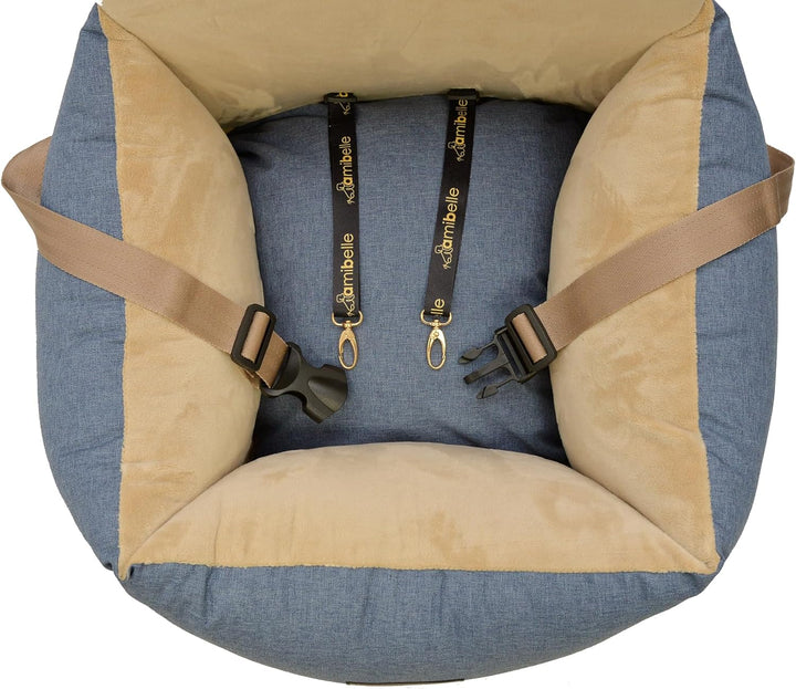 Luxuriös Hunde Auto Sitz | Autositz für Hunde, Rückbank, Vordersitz | Universal Waschbar Hundeautosi
