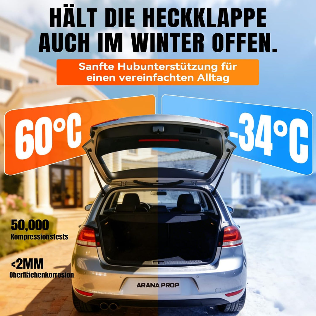 Heckklappendämpfer kompatibel mit Hyundai i10 (2008-2013)| 2x Kofferraum Dämpfer Heckklappe replace
