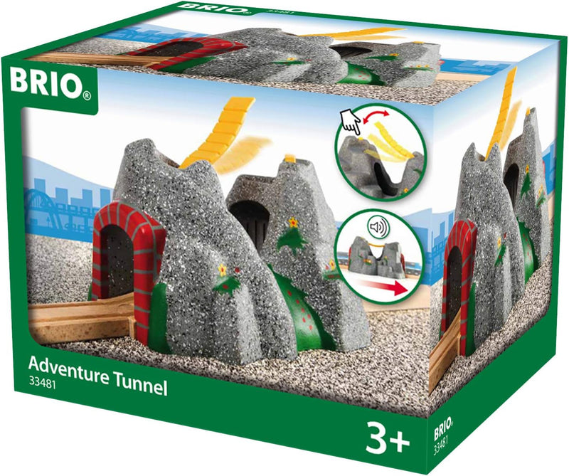 BRIO World 33481 Magischer Tunnel – Eisenbahnzubehör für die BRIO Holzeisenbahn – Kleinkinderspielze