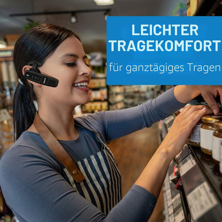 BlueParrott C300-XT Bluetooth Headset mit Geräuschunterdrückung – Freisprecheinrichtung, Kabelloses