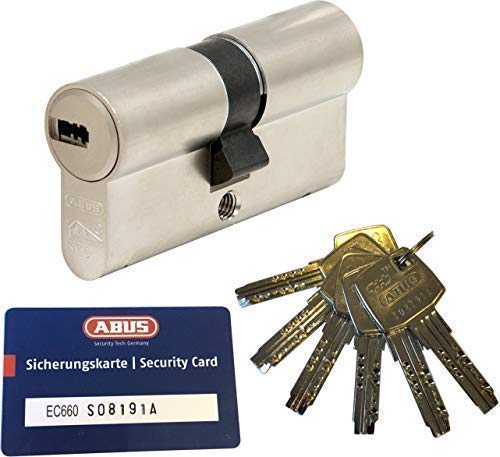 ABUS EC660 Profil-Doppelzylinder Länge (a/b) 35/65mm (c=100mm) mit 6 Schlüssel, mit Sicherungskarte