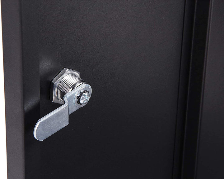 METALLMOBELL – Werkzeugschrank Metall 60x40x20 cm, mit Metallregalen, Wandwerkzeugtafel und Schloss,