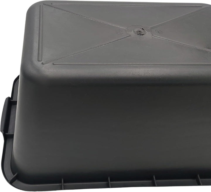 BURI 5 Stück Mörtelwanne 40 Liter Mörtelkasten rechteckig, schwarz - Baueimer Maurerkasten Mörtelküb