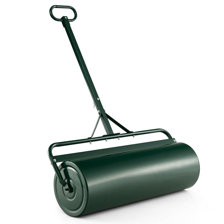 SOARS Rasenwalze befüllbar 63L, Ø30cm Handwalze, Rasenroller mit U-Griff & abnehmbarem Ablassstopfen