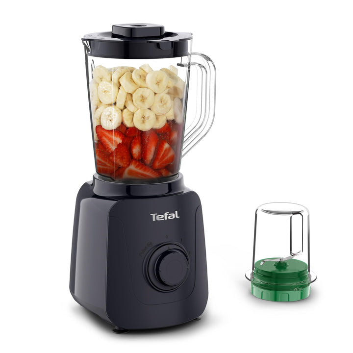Tefal Blendforce Essential Standmixer, 450 Watt, 2 Geschwindigkeitseinstellungen + Pulsmodus, Ice-Cr