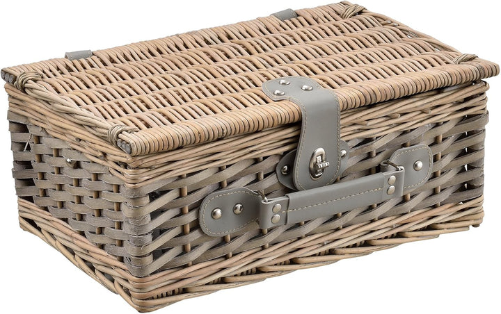 casa.pro Picknickkorb für 2 Personen Picknick-Set mit Kühltasche inkl. Geschirr Besteck Korkenzieher