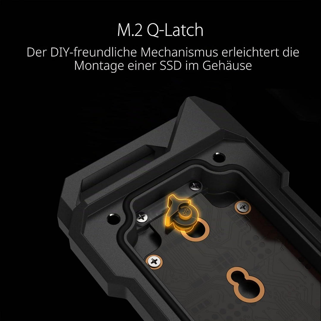 ASUS TUF Gaming A1 (ESD-T1A) SSD Gehäuse (USB-C 3.2 Gen 2x1, duale M.2 NVMe PCIe- und SATA-Schnittst
