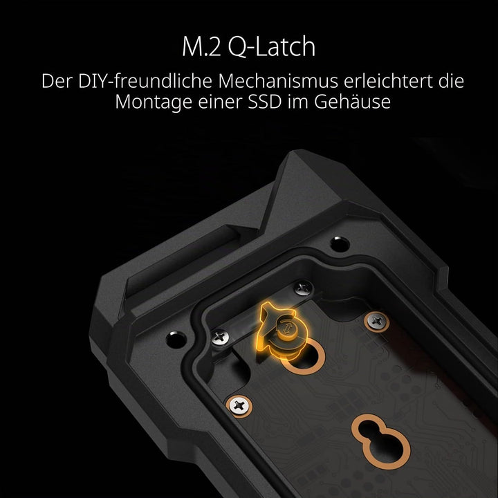 ASUS TUF Gaming A1 (ESD-T1A) SSD Gehäuse (USB-C 3.2 Gen 2x1, duale M.2 NVMe PCIe- und SATA-Schnittst