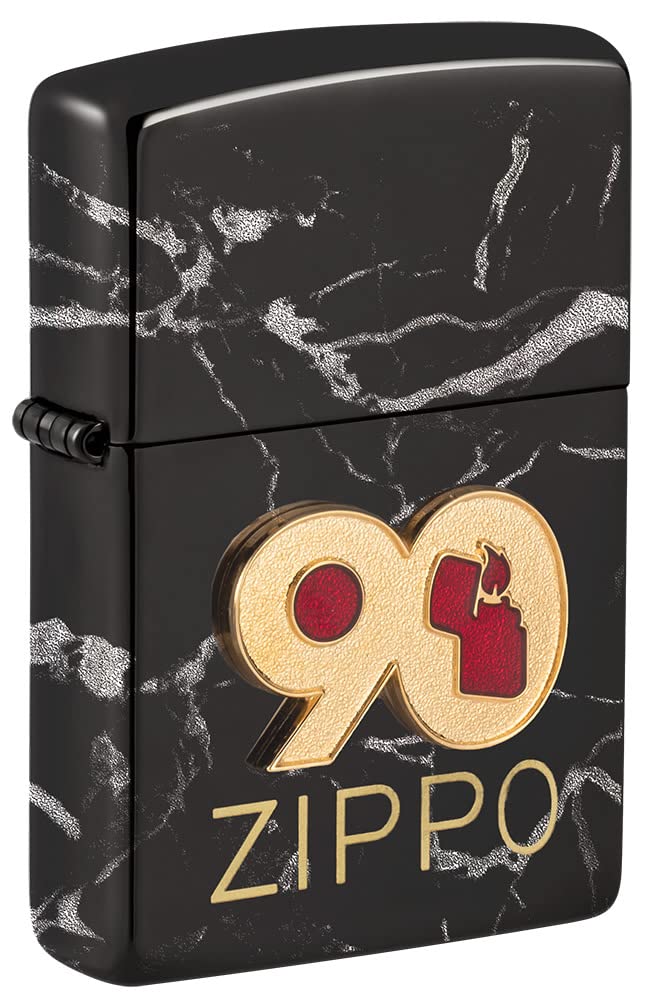 Zippo - 90th Anniversary Commemorative Lighter – Sturmfeuerzeug, nachfüllbar, in hochwertiger Gesche
