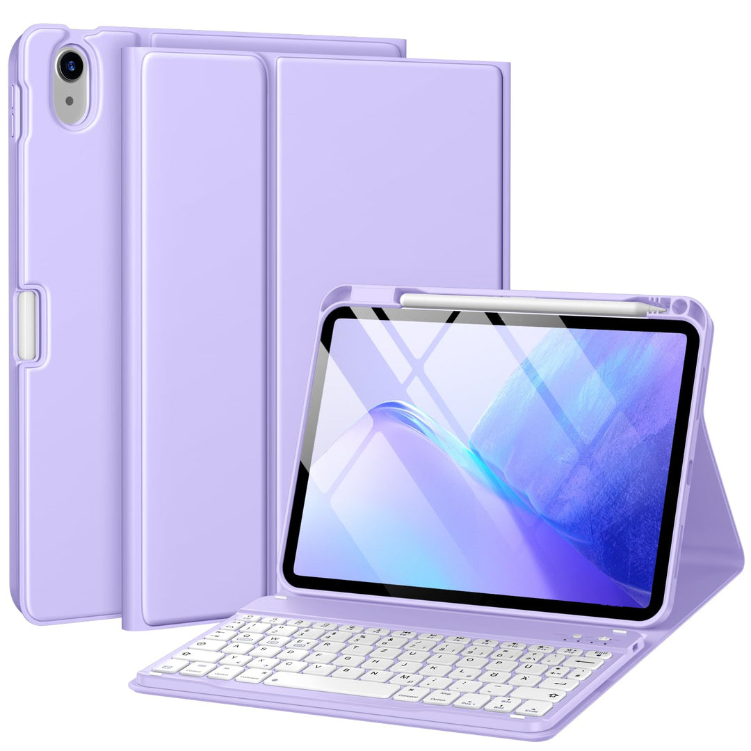 Hülle mit Tastatur für iPad A16 11 Generation 2025/10 Generation 2022(11/10.9 Zoll), Magnetische Ant