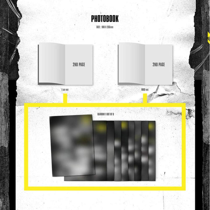 Stray Kids I am Who (Who Version) 2nd Mini-Album CD + Fotobuch + 3 QR Photocards + Lyrics Poster + (