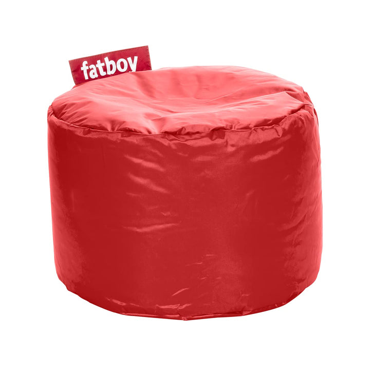 Fatboy® Point Hocker Nylon Rot | Runder Sitzhocker | Trendiger Poef/Fussbank/Beistelltisch | 35 x ø
