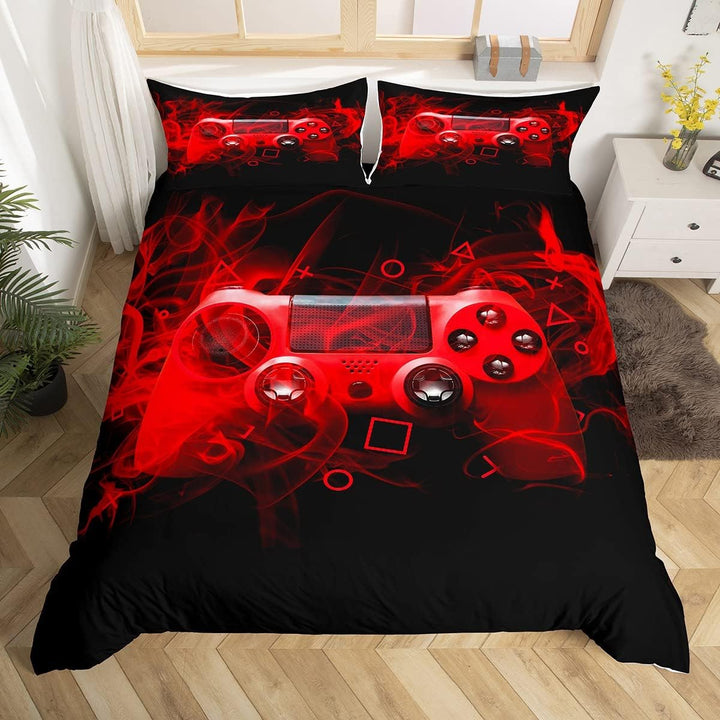 Tbrand Kinder Gamepad Bettwäsche Set 135x200cm Gamer Schlafzimmer Dekor für Jungen Mädchen Videospie