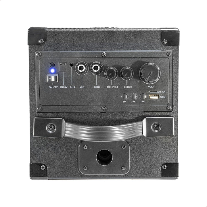 Party Light & Sound - PARTY-SINGTOGETHER - Schlagzeug Karaoke Set mit 2 Mikrofonen und Ständer - Sch