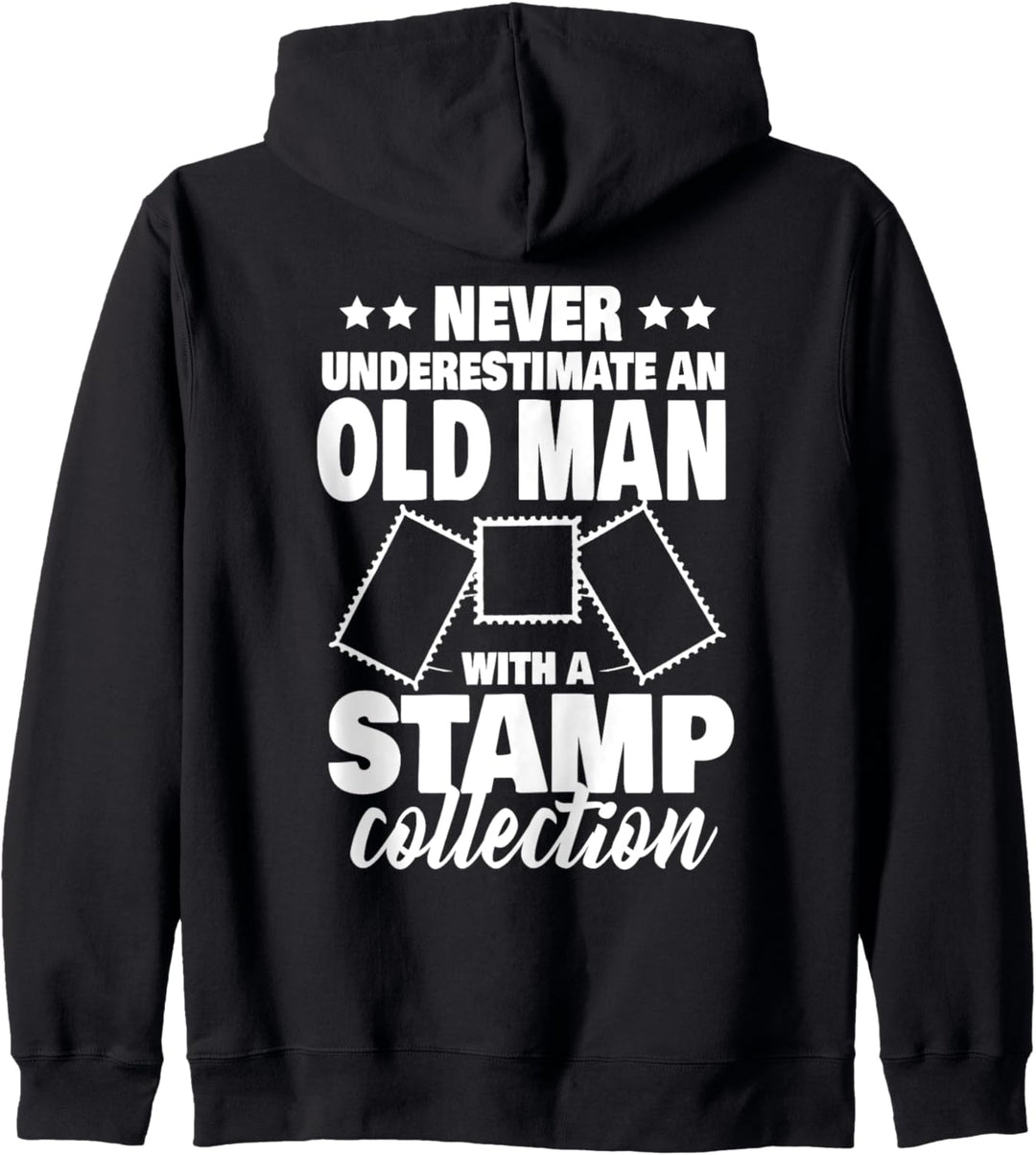 Never Underestimate an Old Man with a Stamp Collection Dad Kapuzenjacke
