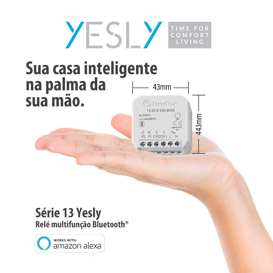 YESLY Multifunktions-Relais Bluetooth Typ 13228230B000 Einbaurelais, Serie 13 Finder