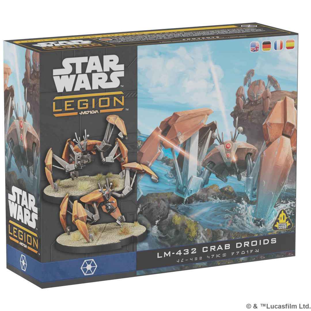 ATOMIC MASS GAMES, Star Wars: Legion – LM-432 Crab Droids (LM-432-Krabbendroiden), Erweiterung, Tabl