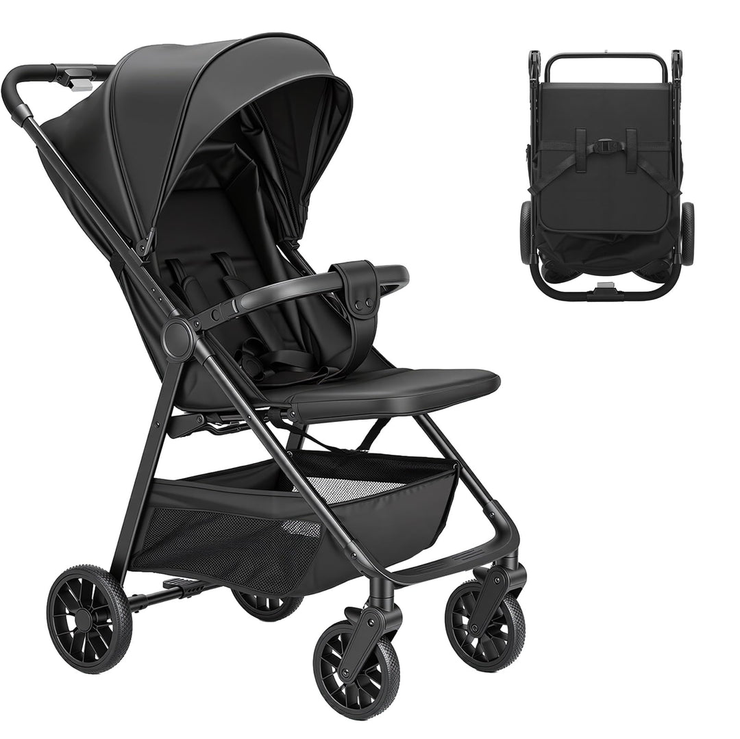 UBRAVOO Kinderwagen Buggy für Kleinkinder mit Liegesitz, ultrakompakter Reisebuggy klein zusammenkla