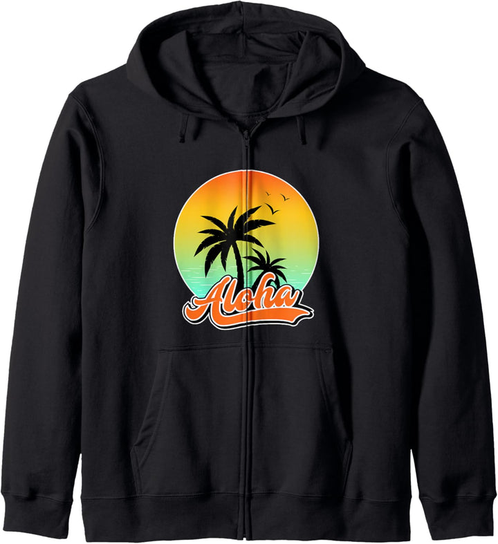 Hawaii Aloha Hibiskus Hawaii Party Kapuzenjacke