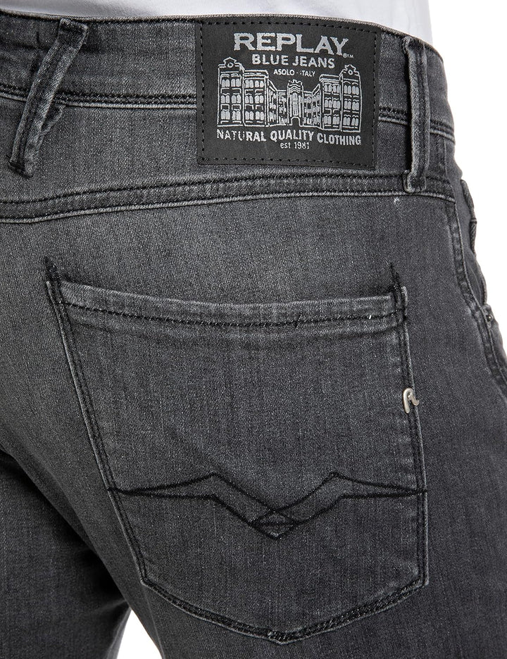 Replay Herren Jeans Anbass Slim-Fit 32W / 36L Medium Grey 096, 32W / 36L Medium Grey 096