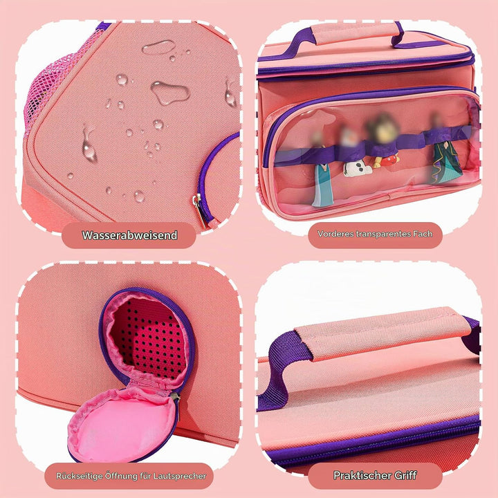 Hautton Tragetasche für Toniebox &amp; Tigerbox，Aufbewahrungtasche für Musikbox, Tonies Figuren, Kopfhör