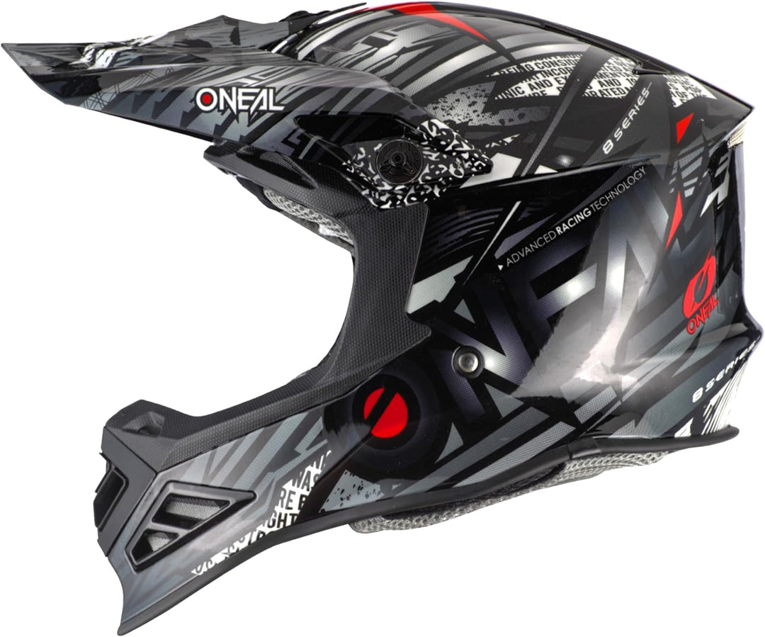 O'NEAL | Motocross-Helm | MX Enduro Motorrad | Innovative und leichte Fiberglas Aussenschale, Doppel