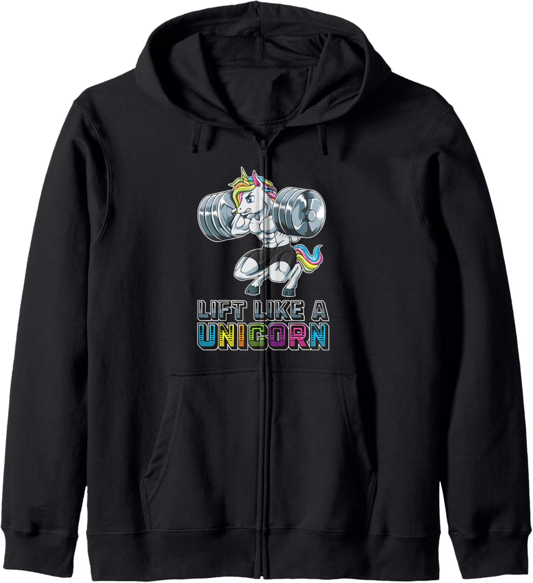 Lift like a Unicorn - Fitnessstudio Fitnesstraining Kapuzenjacke