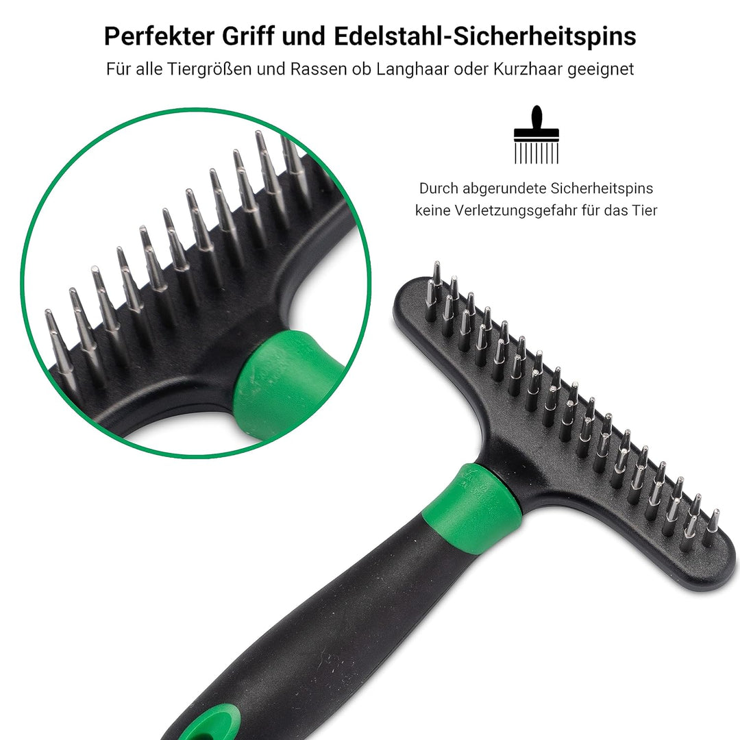 FinoPet 3er Entfilzungs-Set mit verschiedenen Hundebürsten/Katzenbürsten im Set Langhaar Kurzhaar Un