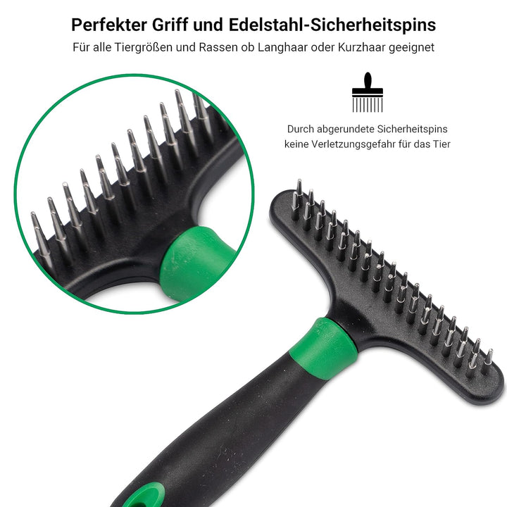 FinoPet 3er Entfilzungs-Set mit verschiedenen Hundebürsten/Katzenbürsten im Set Langhaar Kurzhaar Un