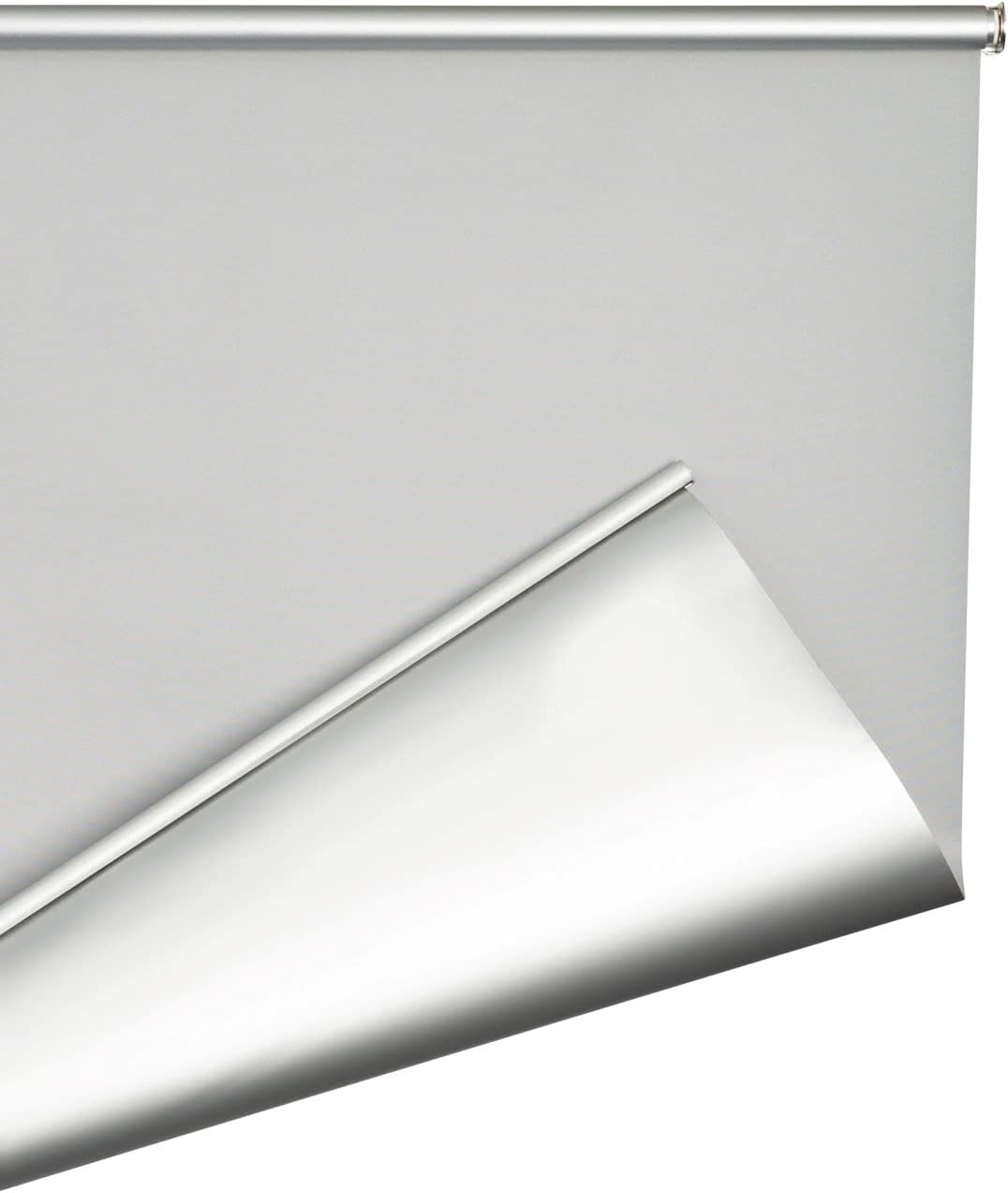 K-home 610325-31 Verdunklungsrollo/Springrollo, Grau, 35 cm x 150 cm (B x L) Grau 35 x 150 cm, Grau