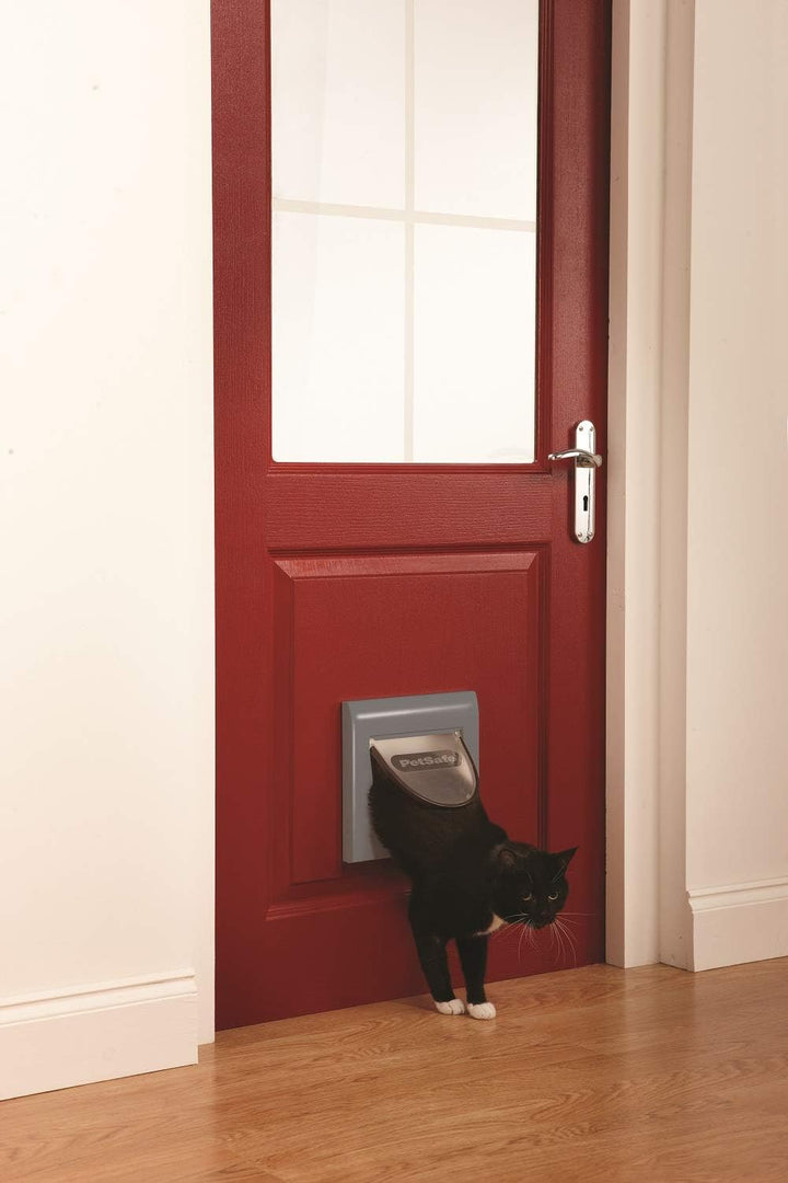 PetSafe Katzenklappe Staywell Klassik, 4 manuelle Verschlussoptionen, Einschliesslich Tunnel, Für Ha