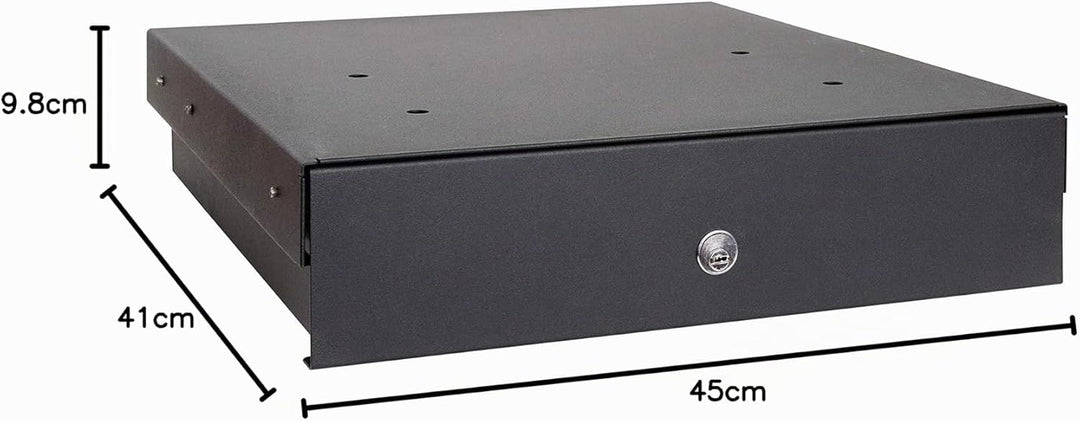 ARREGUI Box-in 22000-S1 Tresor zur Tarnung im Küchensockel, 9,8x41x45 cm, 12 L, schwarz
