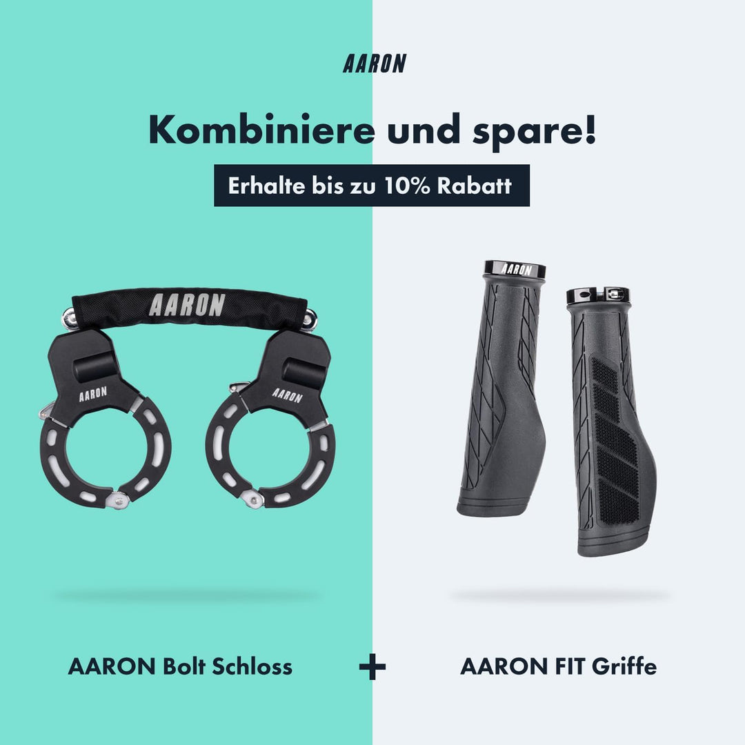 AARON E-Scooter Schloss - Handschellenschloss - Hochsicherheits-Design - Flexibles Fahrradschloss mi