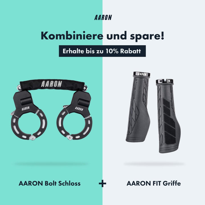 AARON E-Scooter Schloss - Handschellenschloss - Hochsicherheits-Design - Flexibles Fahrradschloss mi
