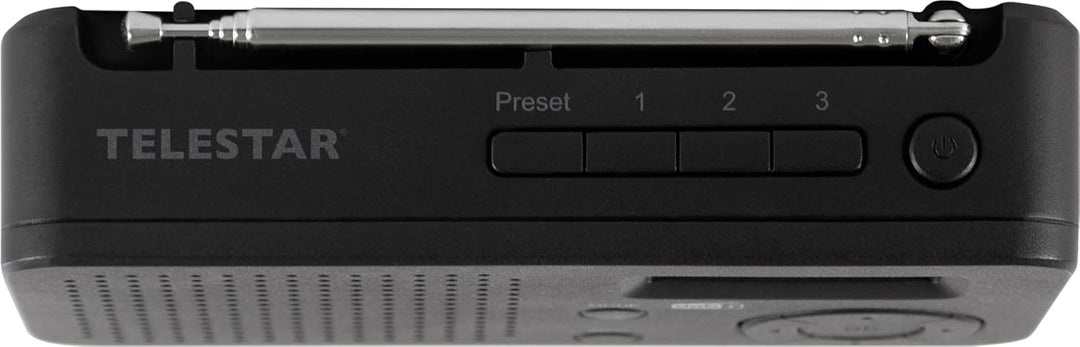 TELESTAR TOP 100 – Mobiles DAB+/UKW Radio (austauschbarer Akku, bis zu 15 Std. Spielzeit, kurzes Lad