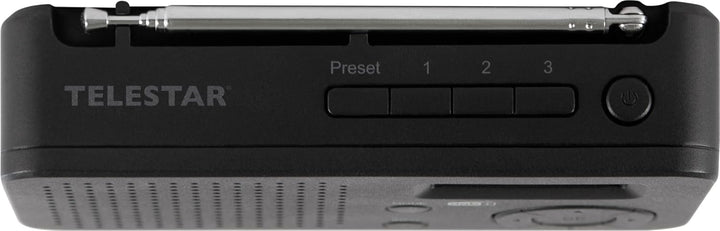 TELESTAR TOP 100 – Mobiles DAB+/UKW Radio (austauschbarer Akku, bis zu 15 Std. Spielzeit, kurzes Lad