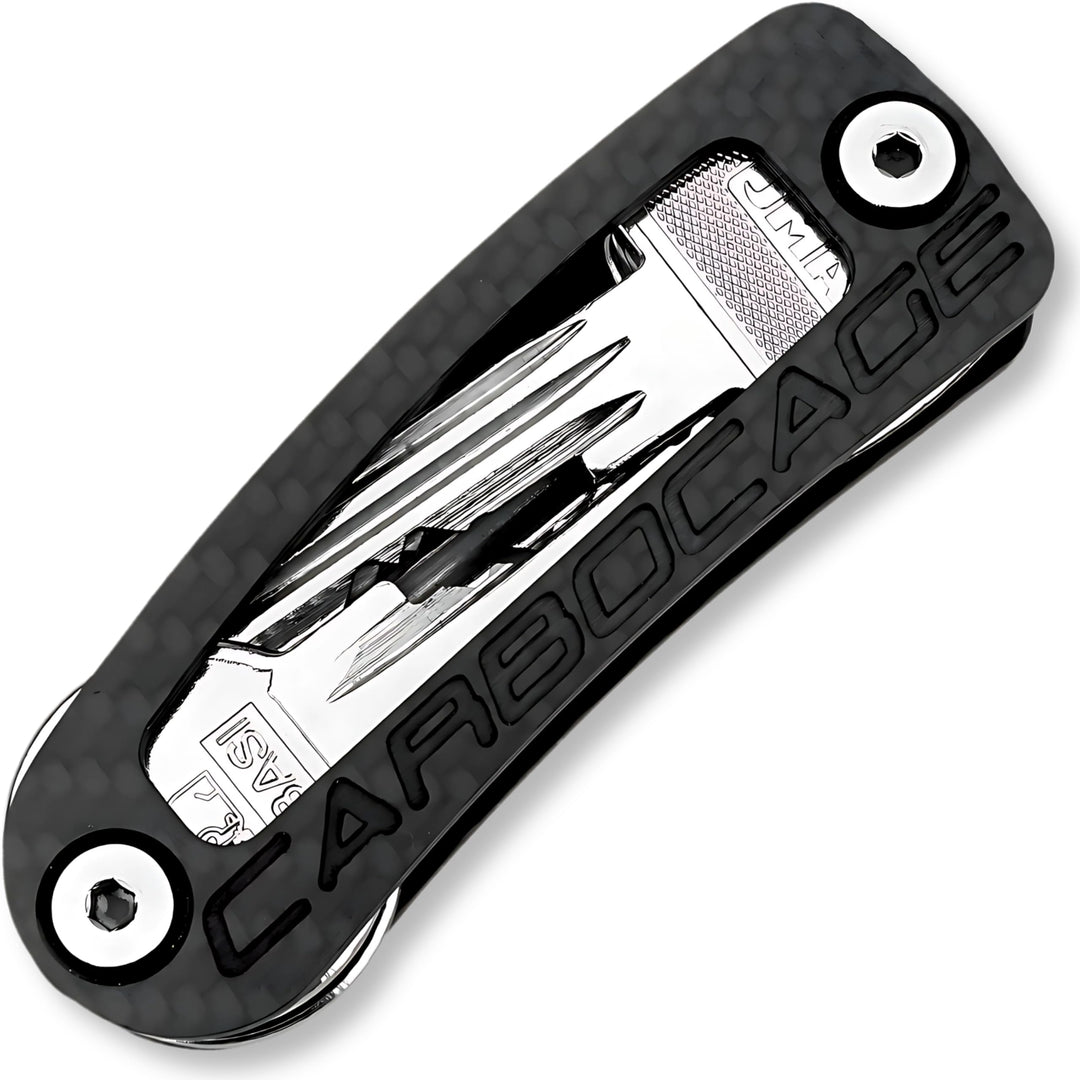 CARBOCAGE KEYCAGE - Key Organizer Carbon - Schlüsselorganizer - Schlüsselbund bis zu 14 Schlüssel
