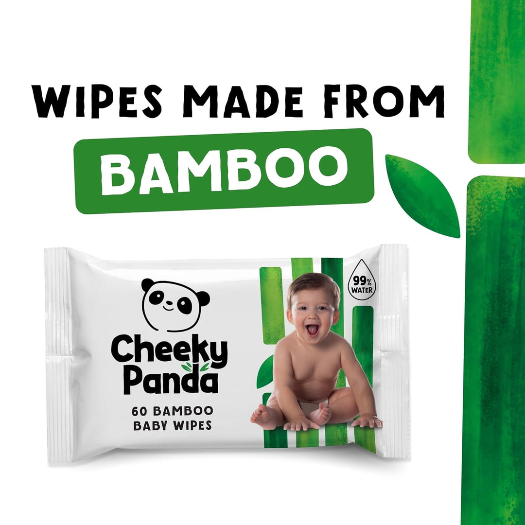 The Cheeky Panda Baby Feuchttücher Bambus | 720 Eco Tücher | Sanft Und Weicher | Baby Erstausstattun