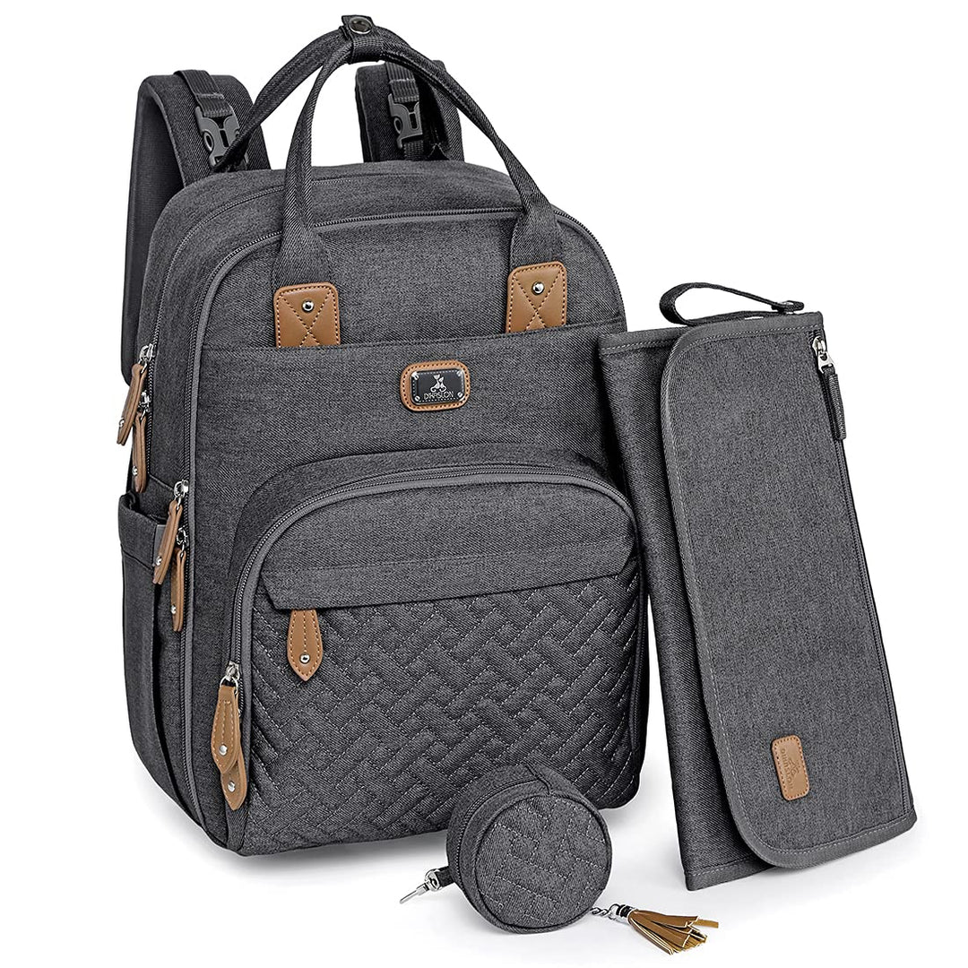 Wickeltasche Rucksack - Dikaslon Grosser Wickelrucksack mit Multifunktions-Babytaschen und mobiler W