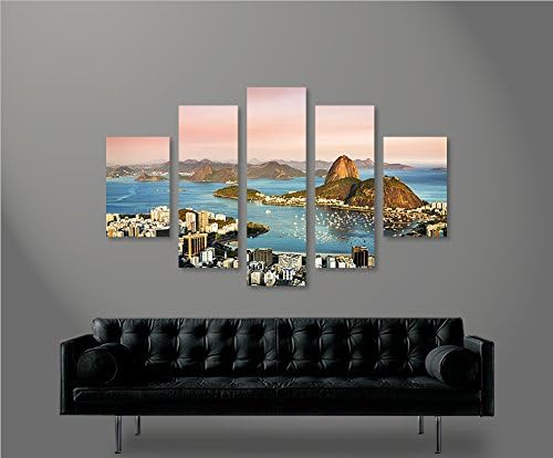 islandburner Bild Bilder auf Leinwand Rio de Janeiro Zuckerhut MF XXL Poster Leinwandbild Wandbild D